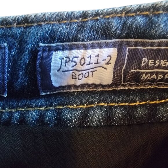 Miss Me Dark Blue Boot Cut Denim Blue Jeans Size 27 - Picture 7 of 11